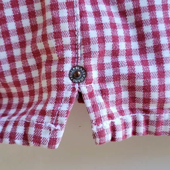Bill Blass vintage red & white gingham shorts 10P - Picture 6 of 6